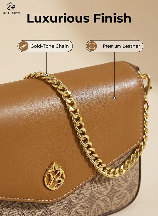 طقم شنط نسائية 2 قطعة – شنطة كتف كروس مع محفظة صغي...